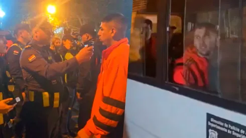Hinchas de River fueron detenidos en la previa al partido vs. Libertad.