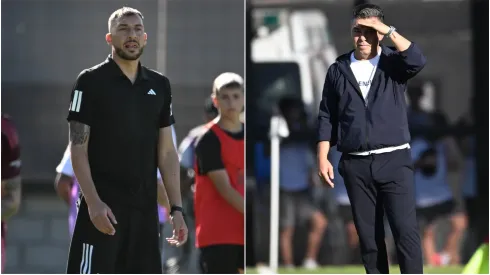 Gustavo Benítez y Marcelo Gallardo. El DT de Deportivo Riestra elogió al su par de River tras vencerlo en el Torneo Clausura de la Liga Profesional 2025.
