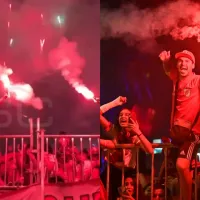 La gente siempre está: imponente recibimiento para River en Rosario antes de Racing