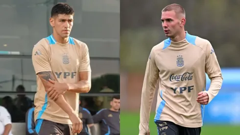 Rivero y Mastantuono se juntaron en la Selección.