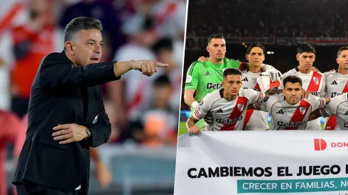 River se entrenó este martes en Ezeiza.