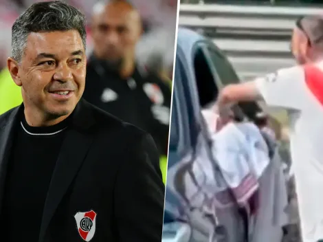 VIDEO | El gesto de Gallardo con dos hinchas antes del entrenamiento de River
