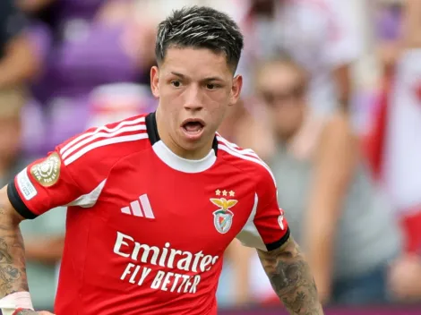 En medio del interés de River, Prestianni la rompió en Benfica y marcó un gol