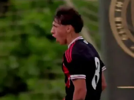 VIDEO: el gol de Sayago para River vs. Chelsea en la semifinal de la Messi Cup
