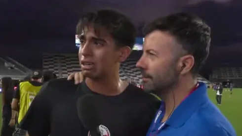 Tahiel Cabral no pudo ocultar la emoción.