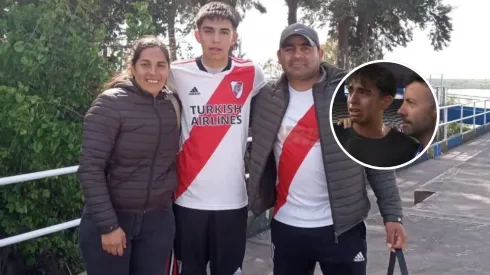 Messi Cup. Tahiel Cabral con sus padres, Claudio y Soledad (Foto: Familia Cabral).