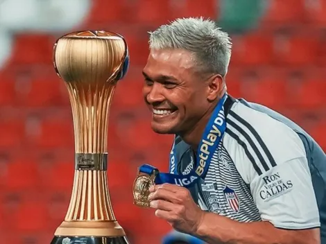 Teo Gutiérrez salió campeón con Junior e hizo de las suyas con la hinchada rival