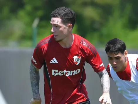 El segundo refuerzo: las primeras fotos de Aníbal Moreno entrenando en River