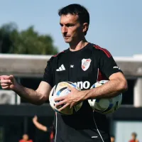 Trapito conducción: las fotos de Marcelo Barovero en su primer día de trabajo en River como entrenador de arqueros