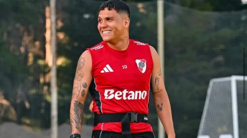 El notable cambio físico de Juanfer en la pretemporada de River.