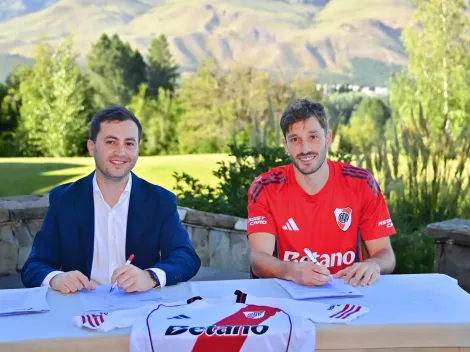 Ya es oficial: River presentó a Matías Viña como su tercer refuerzo del mercado