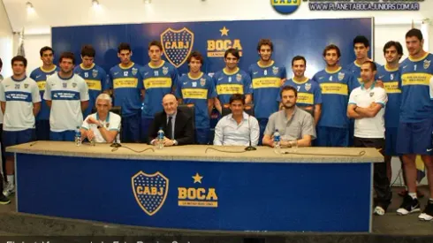 El equipo de vóley preparado para comenzar