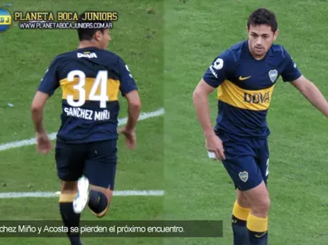 Acosta y Sánchez Miño no jugarán ante Racing