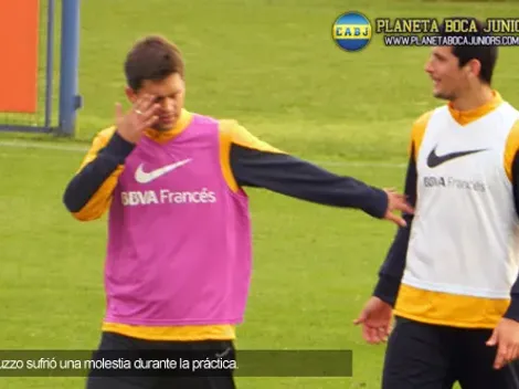 Caruzzo se retiró de la práctica con una molestia