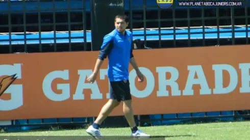 Riquelme se reencontró con la pelota