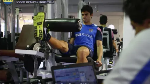 El primer entrenamiento de Perotti