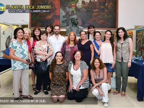 Exhibición de mosaicos en el club