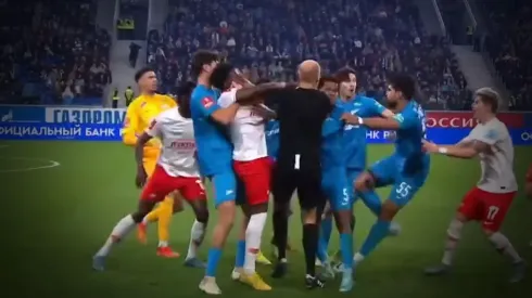 VIDEO | Batalla campal en Rusia, con seis expulsados y Wilmar Barrios de protagonista