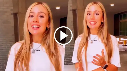 Morena Beltrán explicó por qué estuvo en el sorteo.