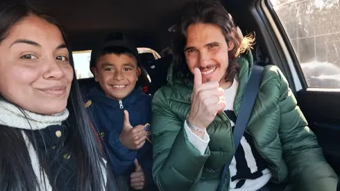 El gesto de Edinson Cavani con una familia de Boca