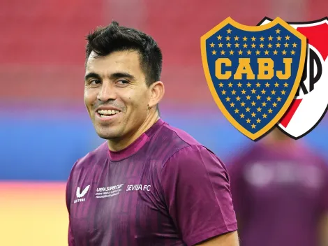 ¿Firma el Huevo Acuña en River? Su foto viral en Boca y una frase de su madre bostera