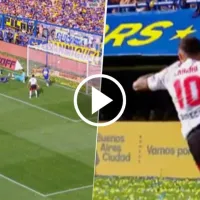 VIDEO El gol de Manuel Lanzini para River ante Boca para abrir el Superclásico