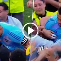 VIDEO Sergio Romero se quiso pelear con un hincha de Boca ni bien terminó el Superclásico