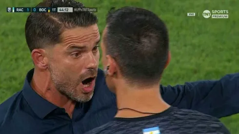 El enojo de Fernando Gago tras el gol de Racing