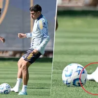 La historia detrás de la foto de Miguel Merentiel en el entrenamiento de Boca que generó una ola de especulaciones