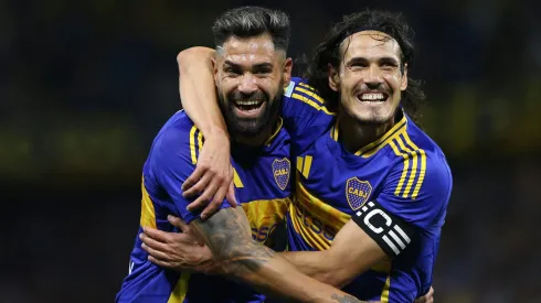 Edinson Cavani y Milton Giménez en Boca