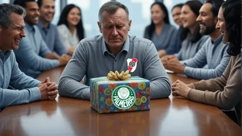 Un hincha de River recibió un regalo muy especial.