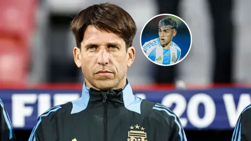 El DT de la Selección Argentina Sub 20 habló del presente de Milton Delgado.