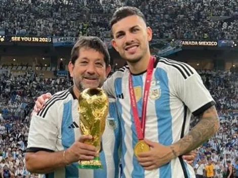 El tatuaje gigante del padre de Paredes para su hijo, con un guiño a Boca