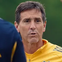 Los dos equipos que probó Úbeda en la práctica de Boca: ¿una pista en el medio?