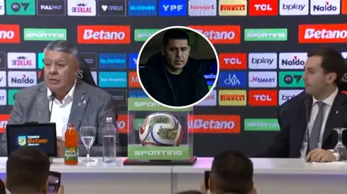 El motivo por el que Riquelme no estuvo junto a Tapia y Di Carlo.