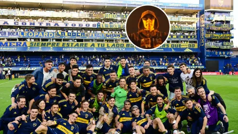 El festejo de Boca tras la victoria en La Bombonera.