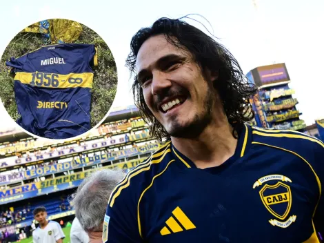 Por iniciativa de Cavani, la invitación que Boca le hizo al uruguayo que encontró la camiseta de Russo