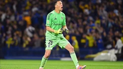 Marchesín festeja en La Bombonera.