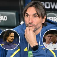 Diego Martínez reveló el cruce que tuvo con Cavani en una práctica: debió intervenir Marcos Rojo