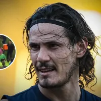 El gesto de Edinson Cavani a los hinchas de Boca que insultaron a Úbeda después del partido