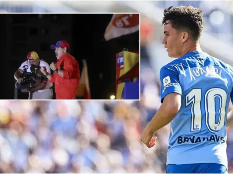 La furia del venezolano Juanpi Añor con Maradona