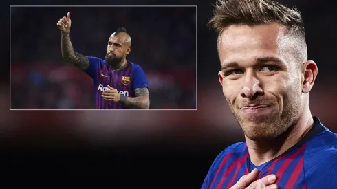 Arthur y Vidal en Barcelona