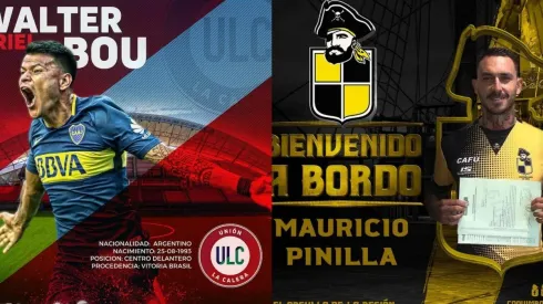 Walter Bou y Mauricio Pinilla fueron los fichajes más bullados de dichos clubes.