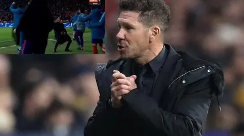 Diego Simeone hizo un "Pato Yáñez" en Champions League