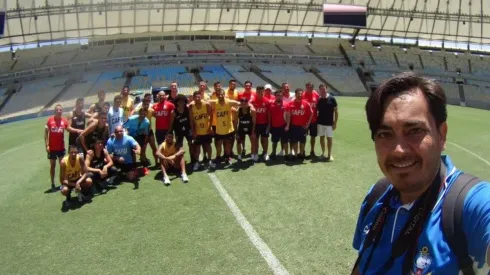 El fotógrafo del club compartió imágenes inéditas del reconocimiento. Se veían felices.