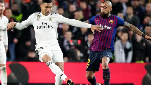 Vidal jugó en el partido de ida de la Copa del Rey