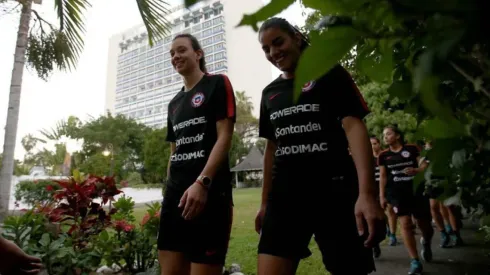 La Roja femenina ya está en Jamaica.