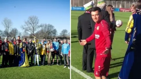 Príncipe Charles Aránguiz recibe a la realeza de Alemania