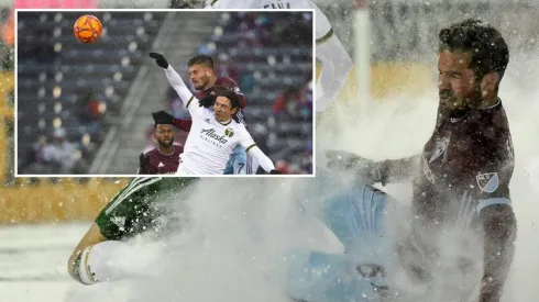 El partido se jugó en condiciones extremas