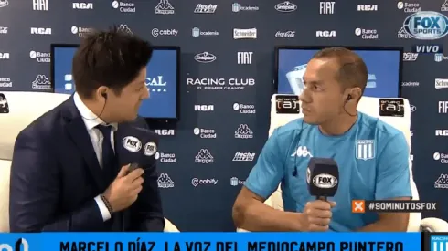 Díaz durante la entrevista que acaba de conceder en Argentina